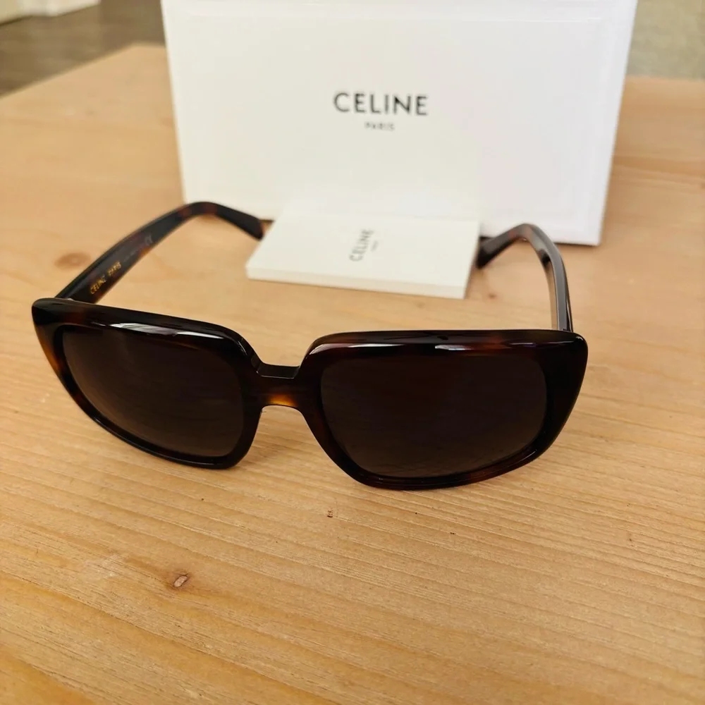 Celine Paris CL400731 53F Tortoise Gradient Authentic‎ Sunglasses w/ Box 60mm 19